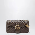GUCCI Medium GG Marmont shoulder bag in taupe leather