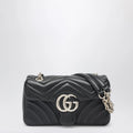 GUCCI Small black GG Marmont shoulder bag