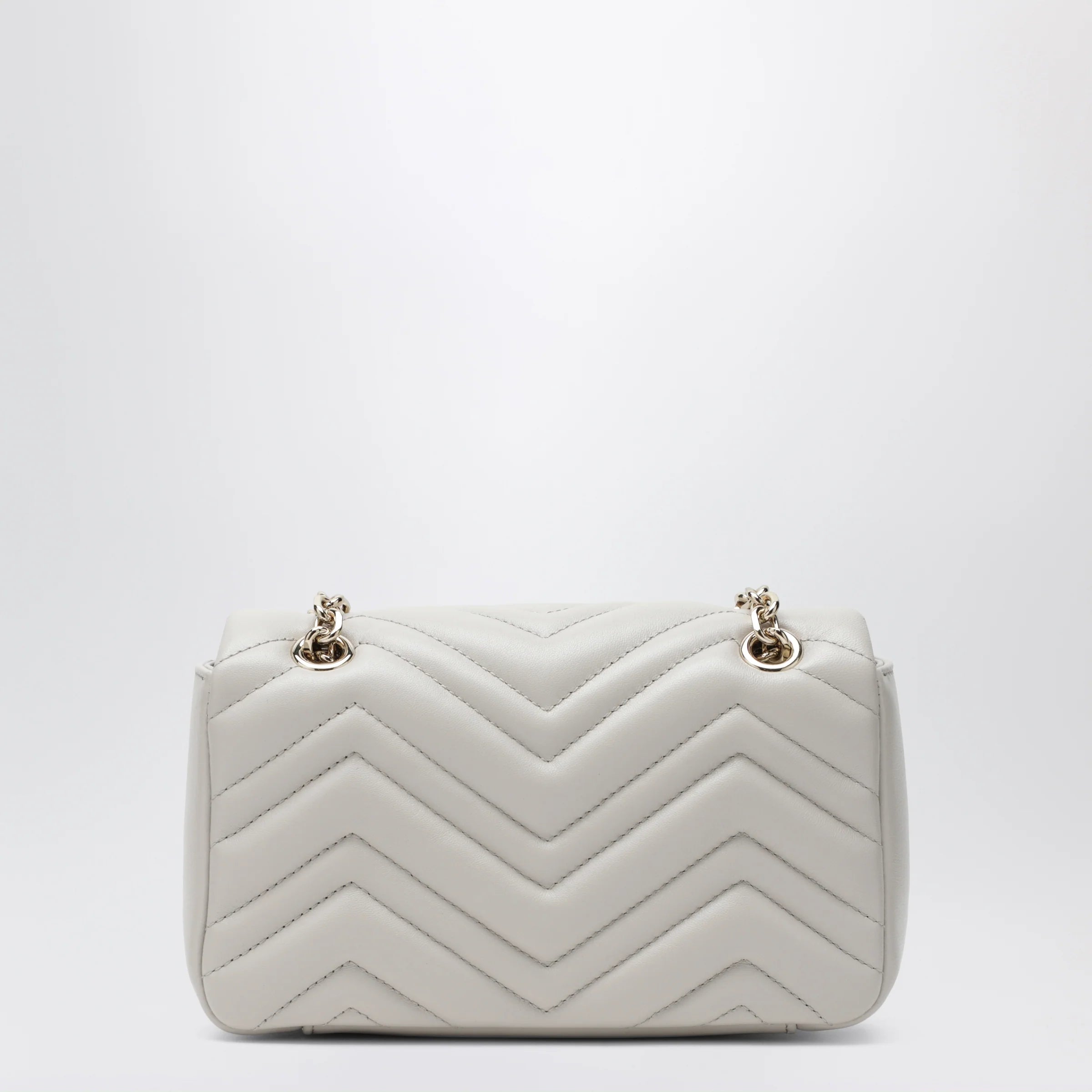 GUCCI Small white GG Marmont shoulder bag