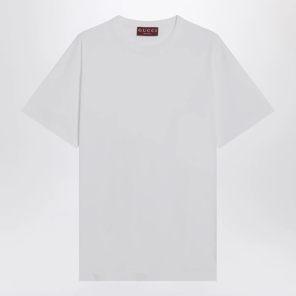 GUCCI White cotton jersey T-shirt