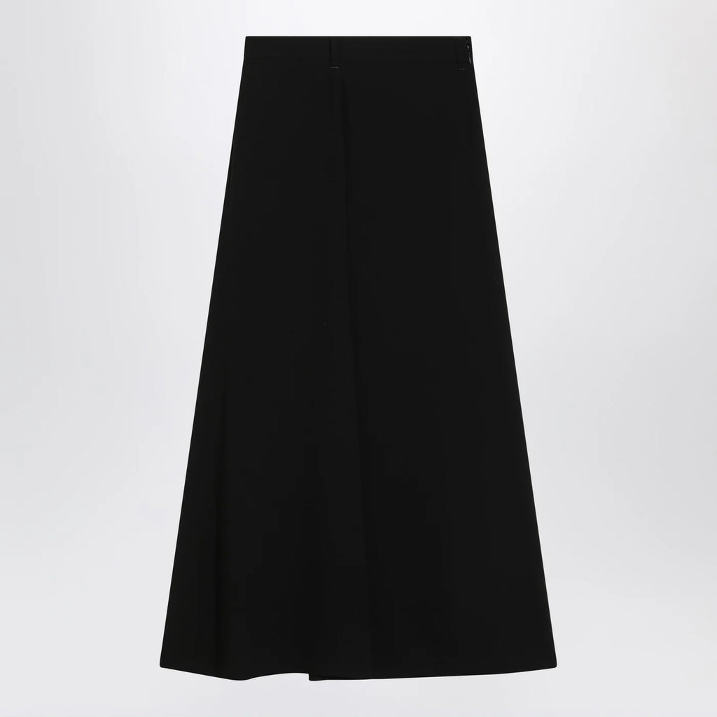 Balenciaga Draped black skirt in crêpe