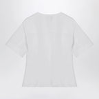Alexander McQueen White corset shirt in poplin