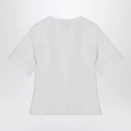 Alexander McQueen White corset shirt in poplin