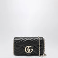 GUCCI Black GG Marmont mini shoulder bag
