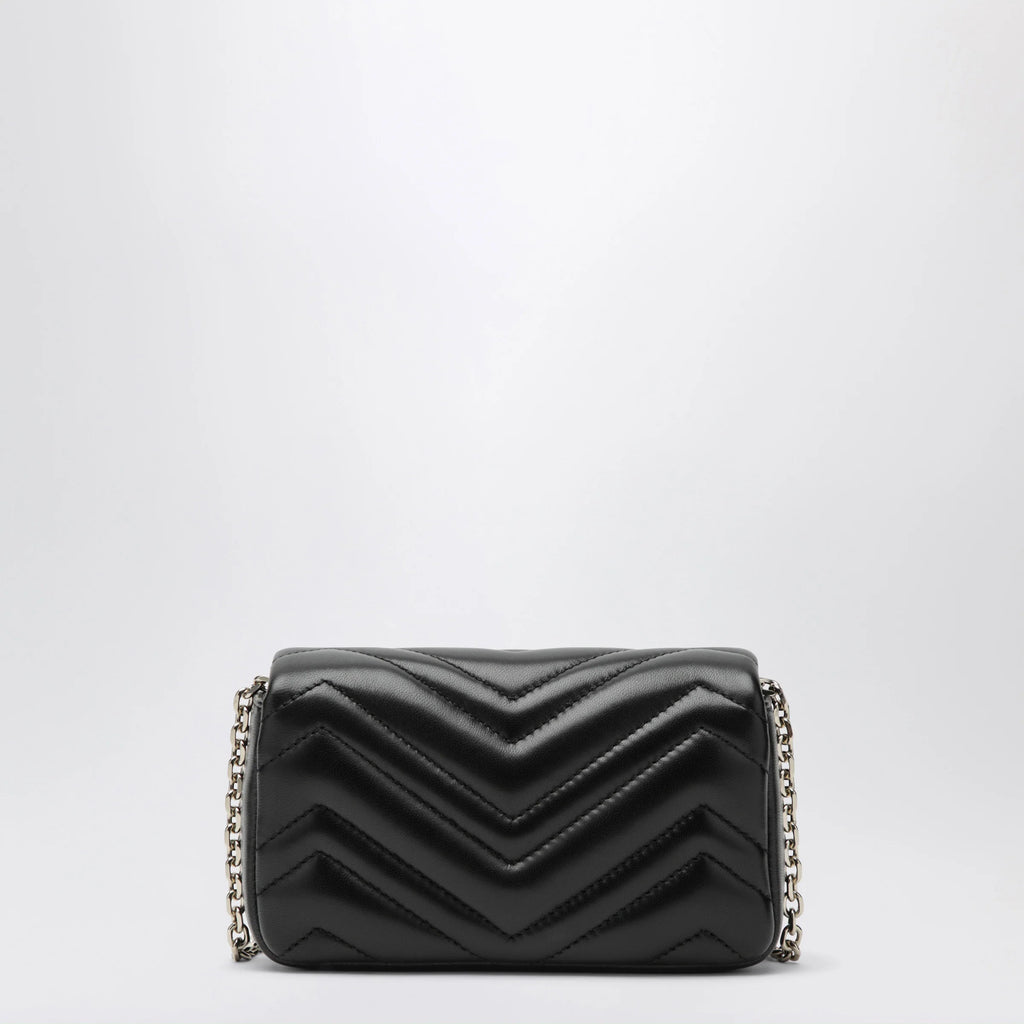 GUCCI Black GG Marmont mini shoulder bag