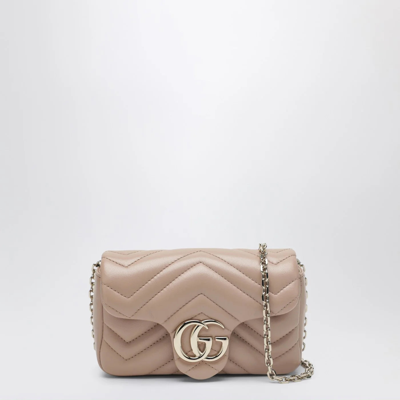 GUCCI Mini GG Marmont shoulder bag in pale pink