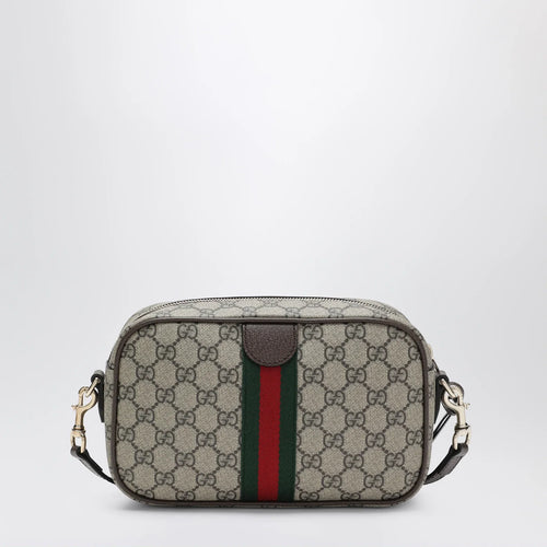 GUCCI Small Ophidia camera bag in beige GG canvas