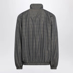 Balenciaga Grey/blue nylon zip-up jacket