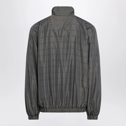Balenciaga Grey/blue nylon zip-up jacket