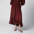 ZIMMERMANN Aster maxi skirt in Merlot