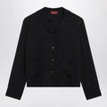 GUCCI Blue jacquard silk-blend shirt