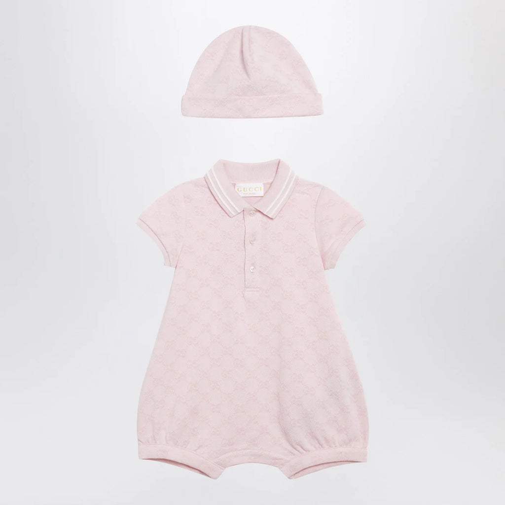GUCCI Pink GG cotton two-piece set