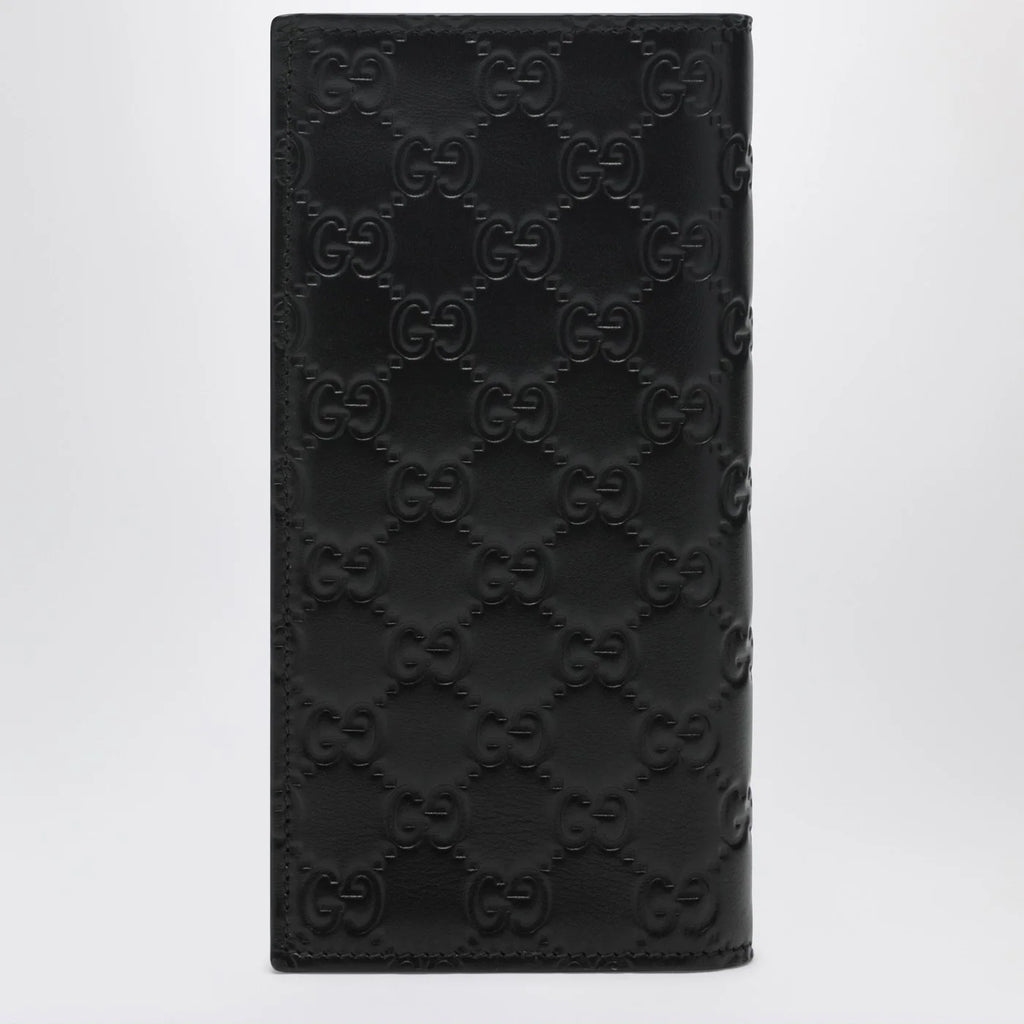 GUCCI Black GG Emblem long wallet