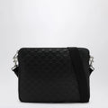 GUCCI Medium black GG Emblem shoulder bag