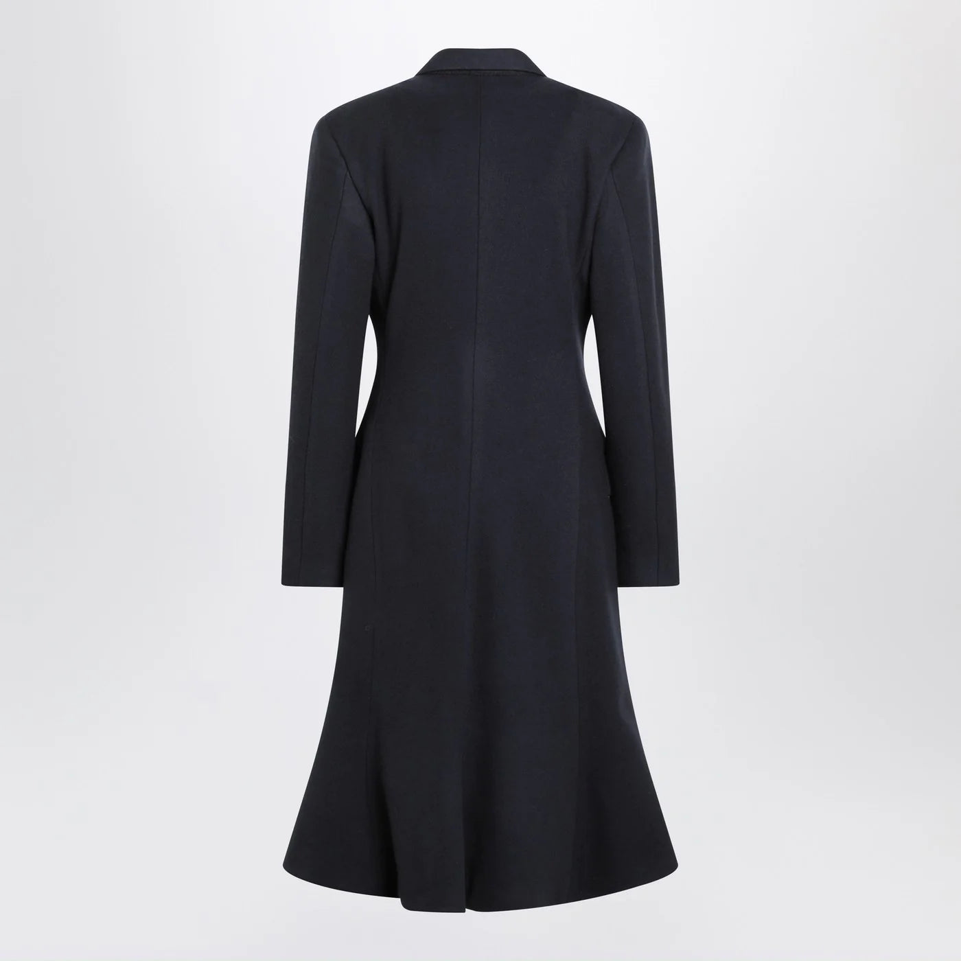 Balenciaga Navy blue Midi Godet wool coat