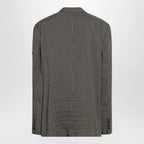 Balenciaga Khaki and brown gingham jacket