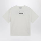 Balenciaga Back Medium Fit T-shirt in cream