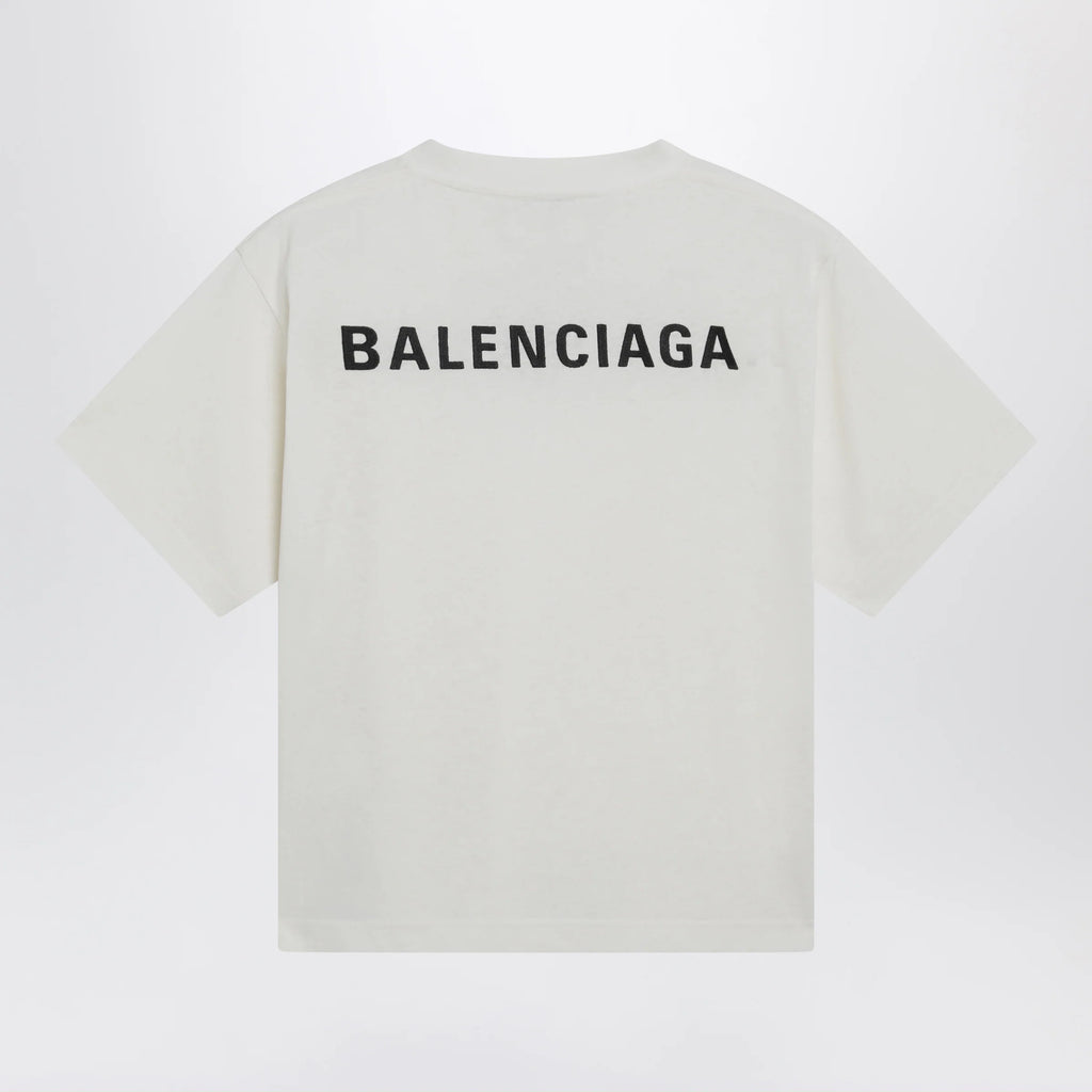 Balenciaga Back Medium Fit T-shirt in cream