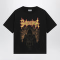 Balenciaga Sacré Cœur print medium-fit cotton T-shirt in black