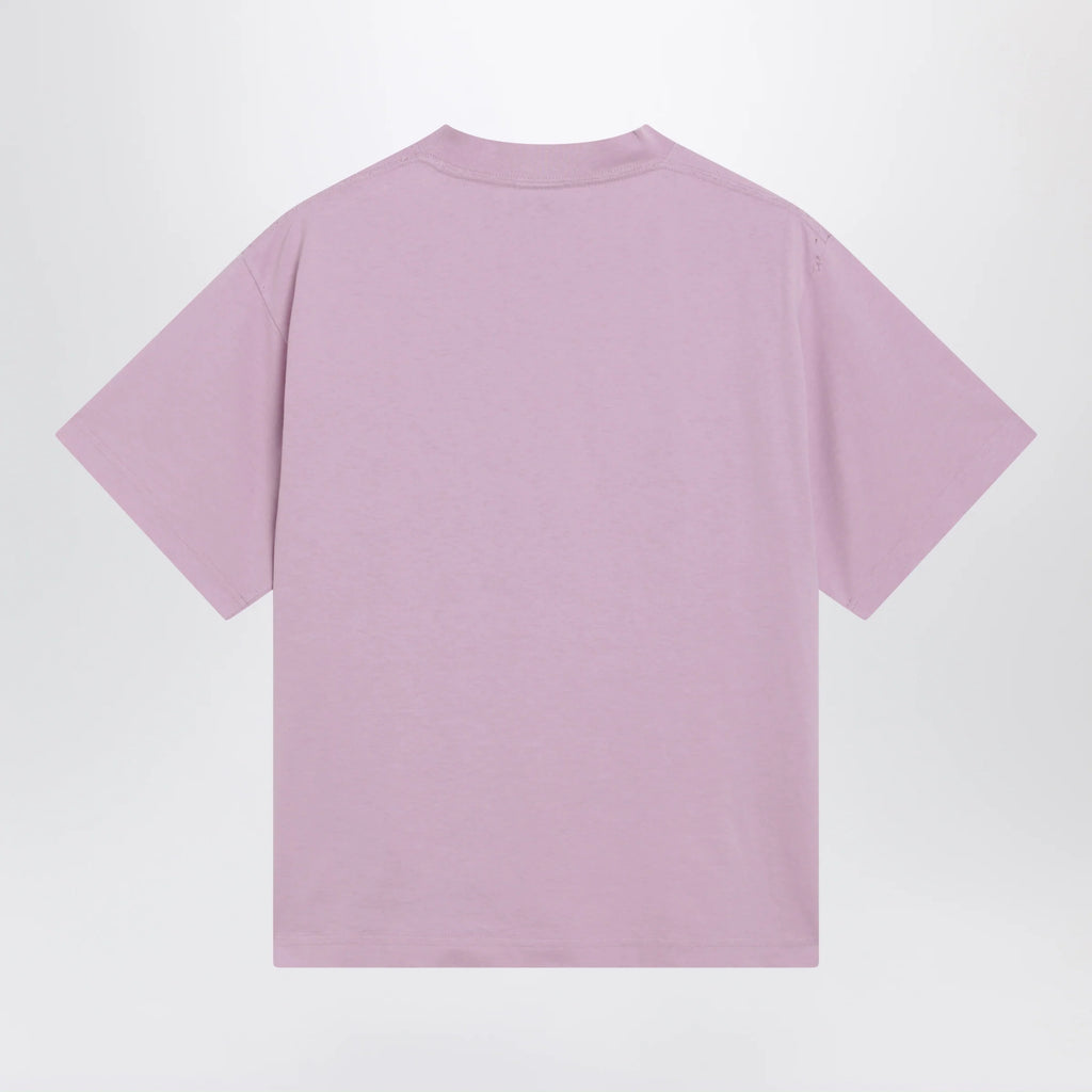 Balenciaga Women's Sacré Cœur T-shirt in jersey, old pink