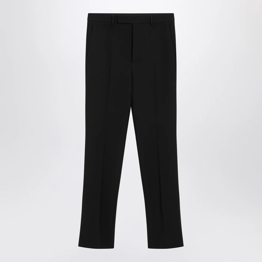 GUCCI Black skinny wool trousers