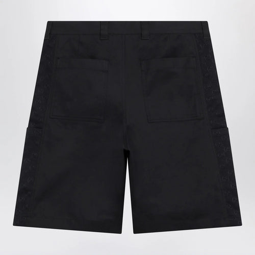 GUCCI Ink blue cotton twill shorts