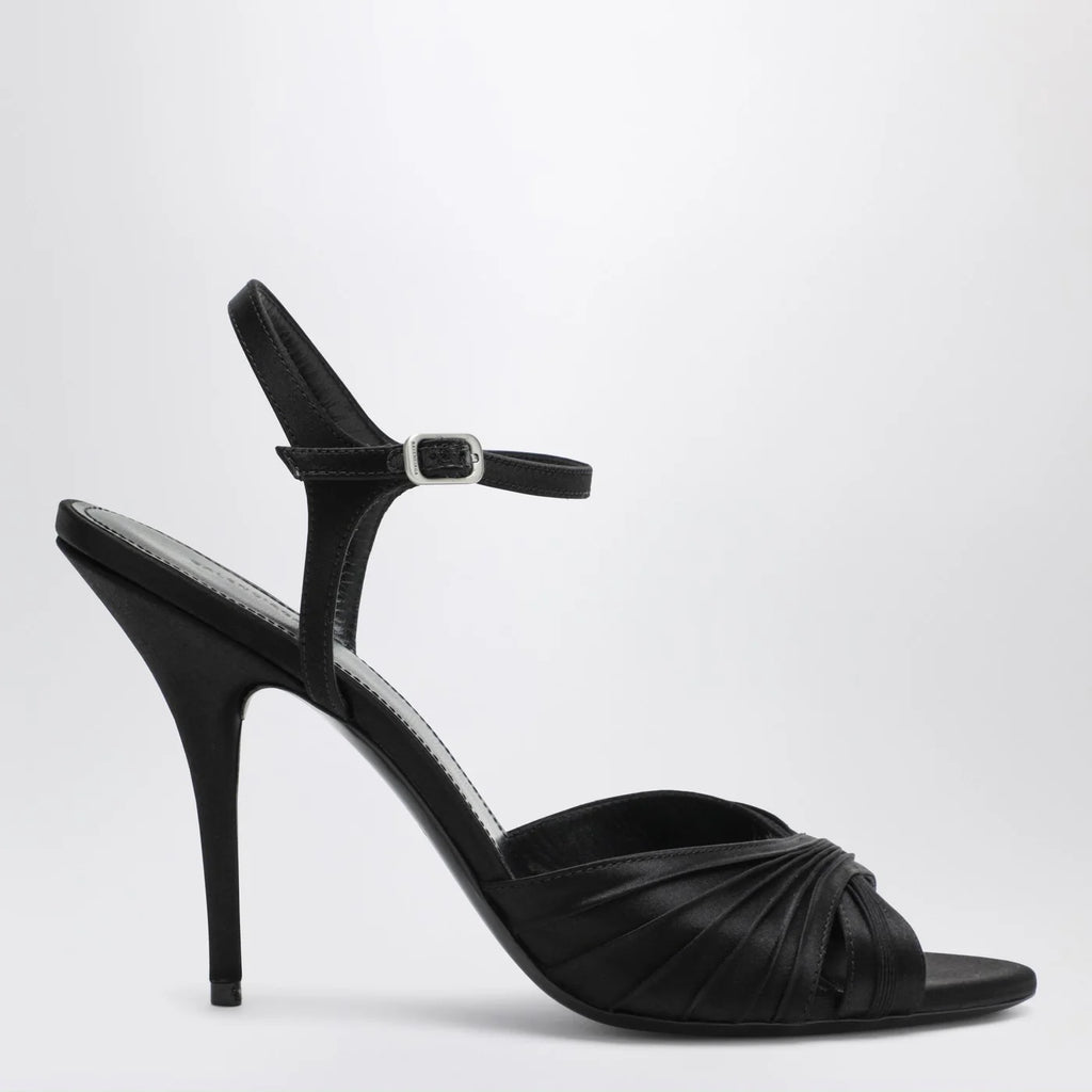Balenciaga Black Dynastie satin sandals