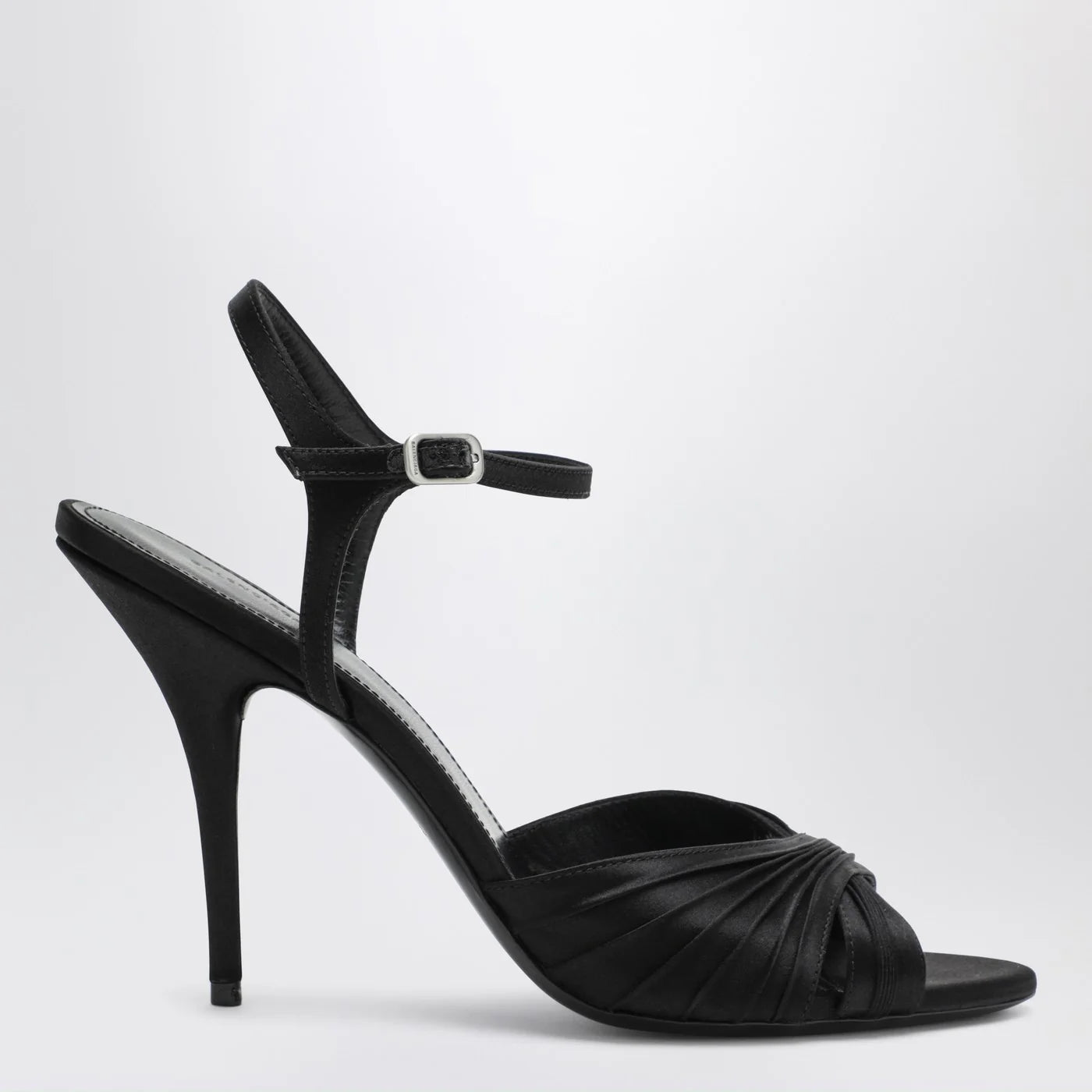 Balenciaga Black Dynastie satin sandals