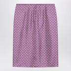 GUCCI Pink pencil skirt with horsebit print