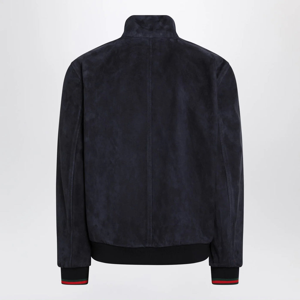 GUCCI Blue leather jacket
