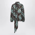 GUCCI Printed silk twill blouse