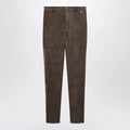 GUCCI Brown stretch velvet leggings
