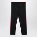 GUCCI Dark blue technical jersey track pants