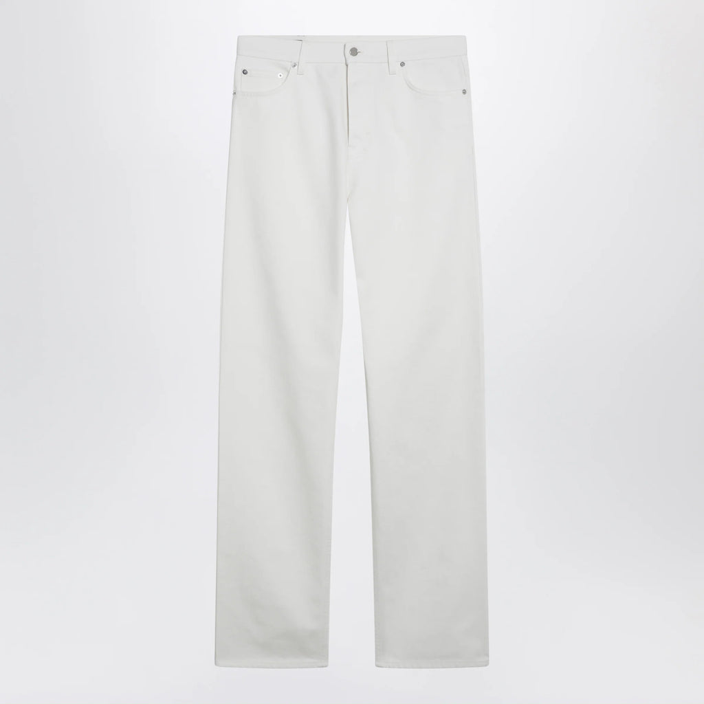 GUCCI White trousers with Horsebit detail