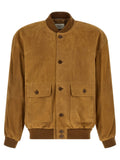 Saint Laurent Suede Bomber Jacket