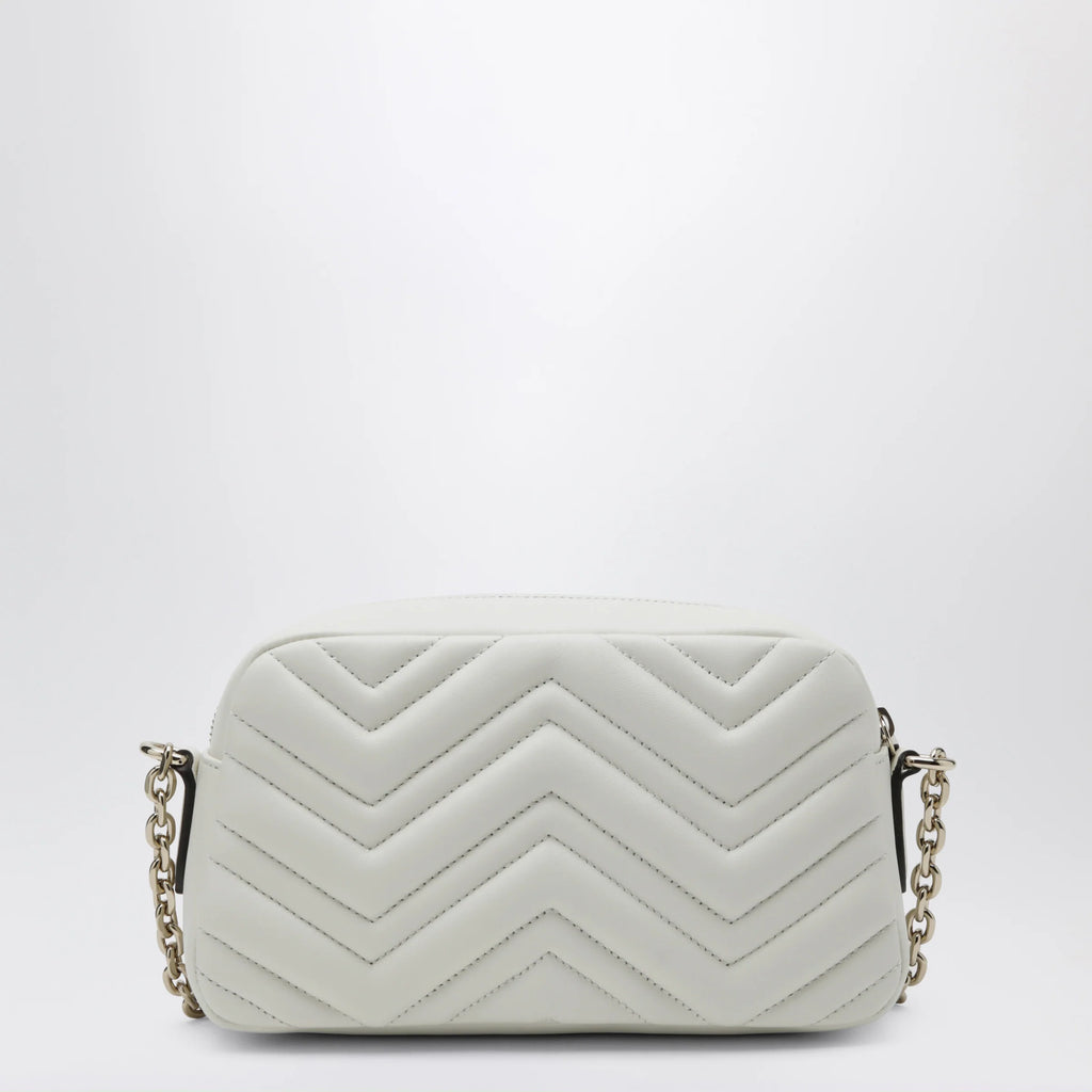 GUCCI GG Marmont small white camera bag