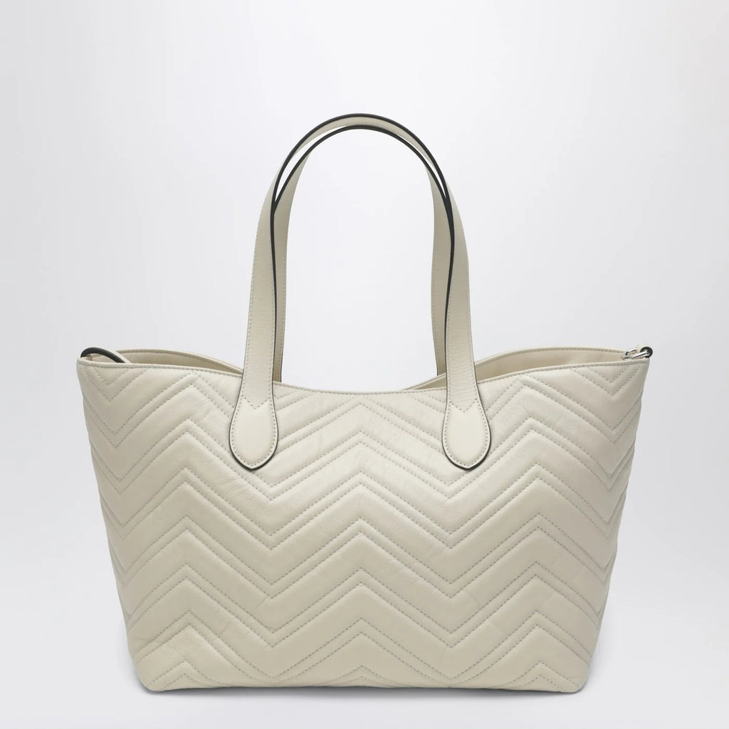 GUCCI GG Marmont medium shopping bag ivory