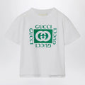 GUCCI White T-shirt with logo print