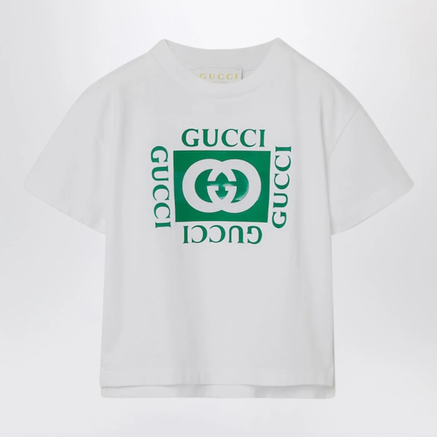 GUCCI White T-shirt with logo print