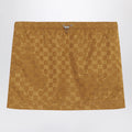 GUCCI Caramel GG jersey mini skirt