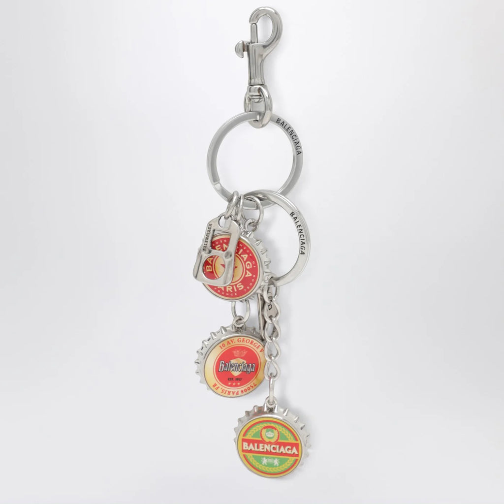 Balenciaga Logo bottle cap keyring charm