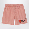GUCCI Red/white check cotton shorts