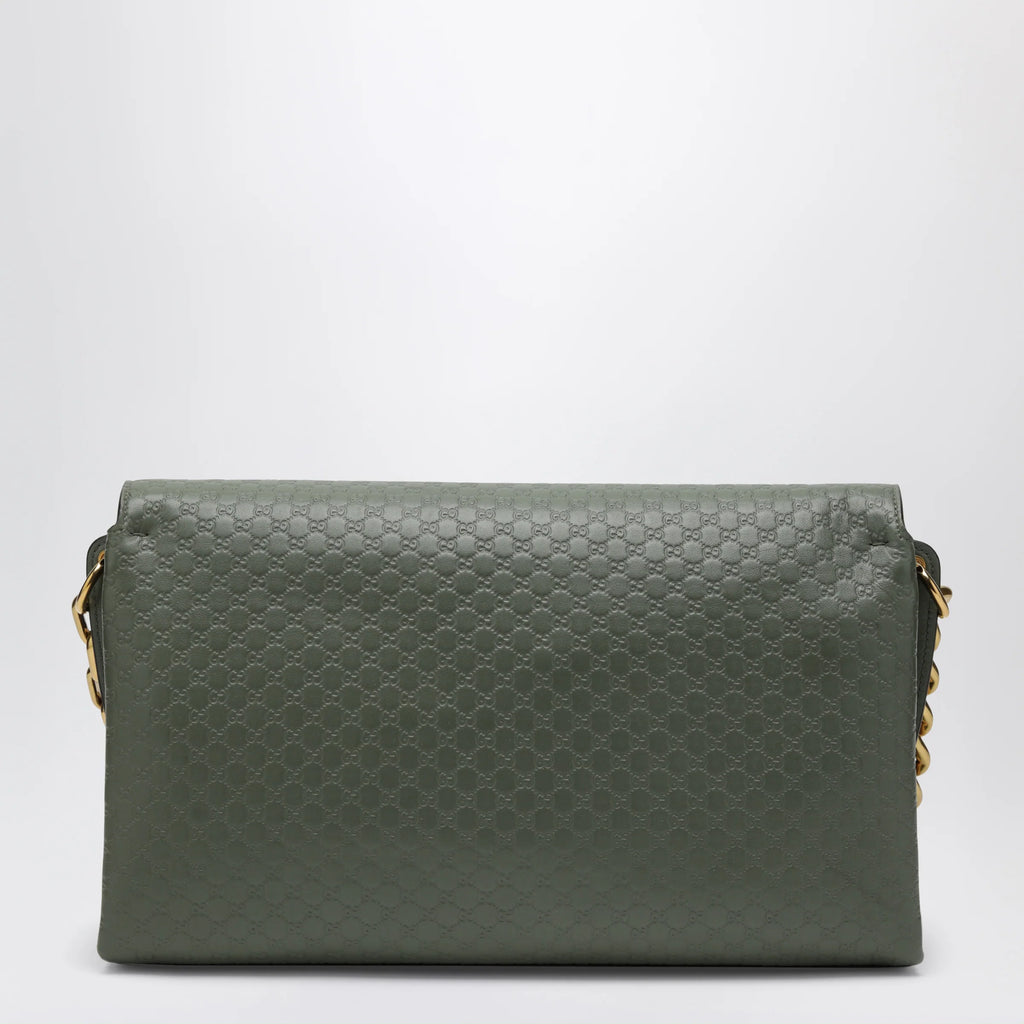 GUCCI Large chain shoulder bag in sage green