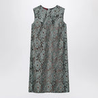 GUCCI Sage green floral lace dress