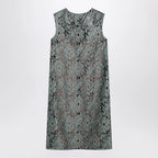 GUCCI Sage green floral lace dress