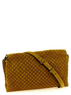 Gucci Gg Medium Suede Shoulder Bag