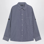 Balenciaga Oversize navy blue and white striped shirt