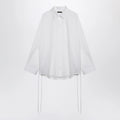 Balenciaga White cotton shirt with lace-up details