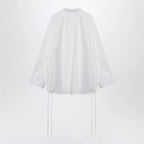 Balenciaga White cotton shirt with lace-up details