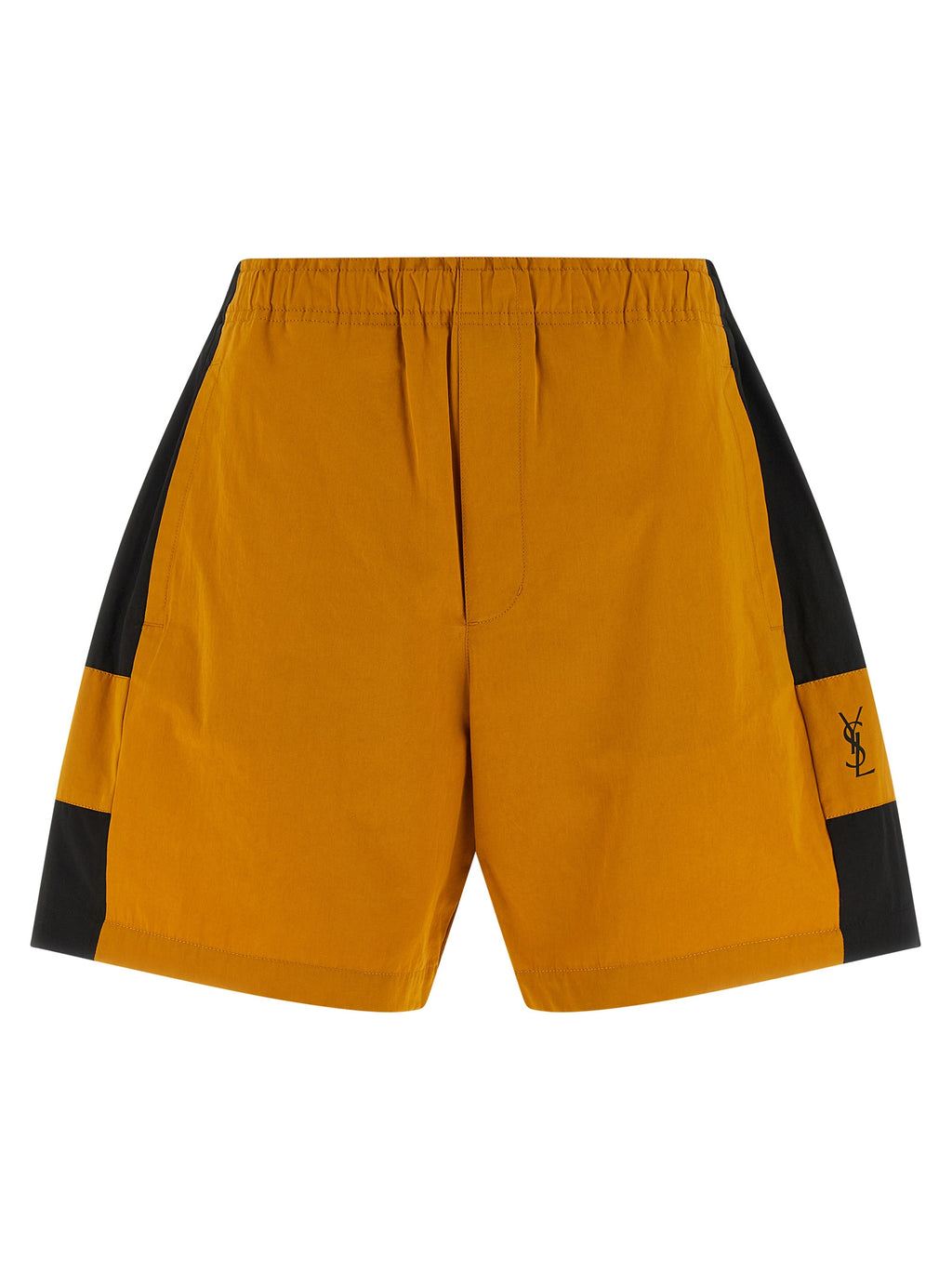 Saint Laurent Cassandre Color-block Bermuda Shorts